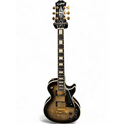 Used 2025 Epiphone LES PAUL CUSTOM QUILT EXCLUSIVE COBRA BURST Solid Body Electric Guitar