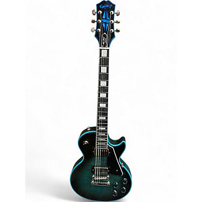 Used 2025 Epiphone LES PAUL CUSTOM WIDOW INDIGO BLUE Solid Body Electric Guitar