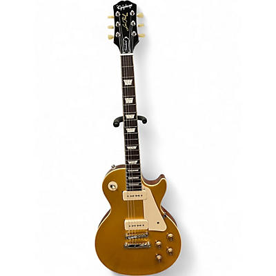Used 2025 Epiphone LES PAUL STANDARD 50S P90 Gold Top Solid Body Electric Guitar