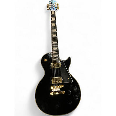 Used 2025 Epiphone Les Paul Custom Black Solid Body Electric Guitar
