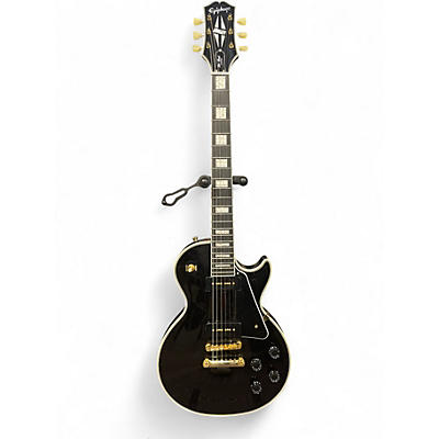 Used 2025 Epiphone Les Paul Custom P-90 Guitar Center-Exclusive Electric Guitar Ebony Solid Body Electric Guitar