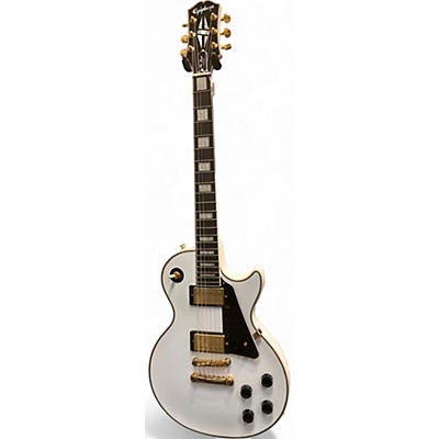 Used 2025 Epiphone Les Paul Custom White Solid Body Electric Guitar