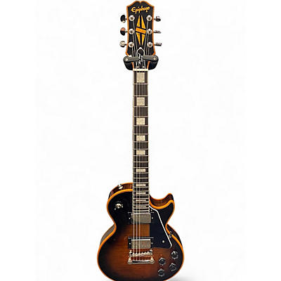 Used 2025 Epiphone Les Paul Custom Widow Orange Burst Solid Body Electric Guitar