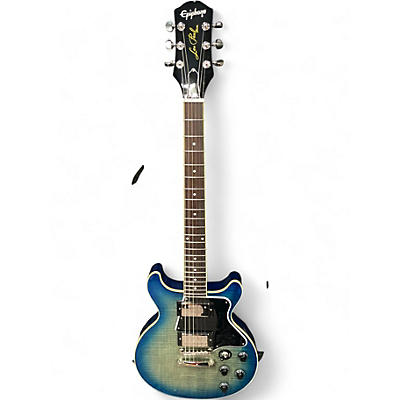 Used 2025 Epiphone Les Paul Special Double Cut Figured Ocean Water Solid Body Electric Guitar
