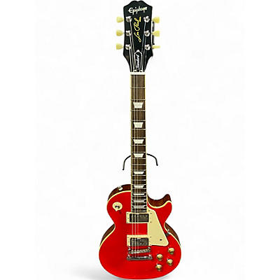 Used 2025 Epiphone Les Paul Standard Electric Guitar Cardinal Red Solid Body Electric Guitar