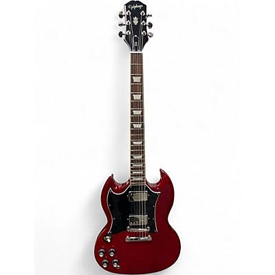Used 2025 Epiphone SG (Left-Handed) Red Solid Body Electric Guitar