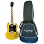 Used 2025 Epiphone SG Standard Yellow Solid Body Electric Guitar Yellow