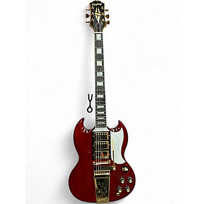 Used 2025 Epiphone oe Bonamassa Signature '63 SG Custom Cherry Solid Body Electric Guitar