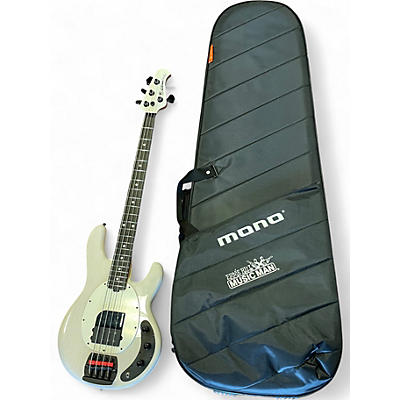 Used 2025 Ernie Ball Music Man Tim Commerford Artist Series StingRay Passive  Fight Night White Electric Bass Guitar