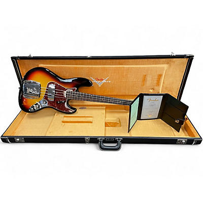 Used 2025 Fender 1961 Custom Shop Jazz Bass NOS 3 Tone Sunburst Electric Bass Guitar