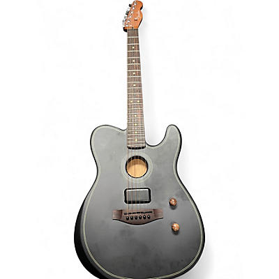 Used 2025 Fender Acoustasonic Player Telecaster Black Acoustic Electric Guitar