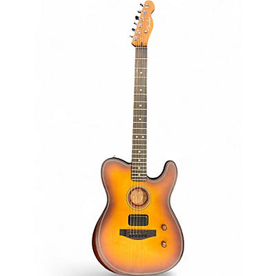 Used 2025 Fender Acoustasonic Standard Telecaster Honey Burst Acoustic Electric Guitar