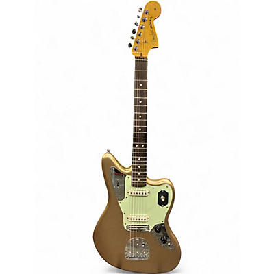 Used 2025 Fender American Professional Classic Jaguar Faded Firemist Gold Solid Body Electric Guitar