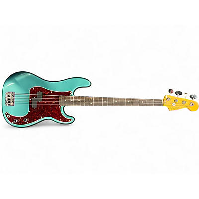 Used 2025 Fender American Professional Classic Precision  Faded Sherwood Green Metallic Electric Bass Guitar