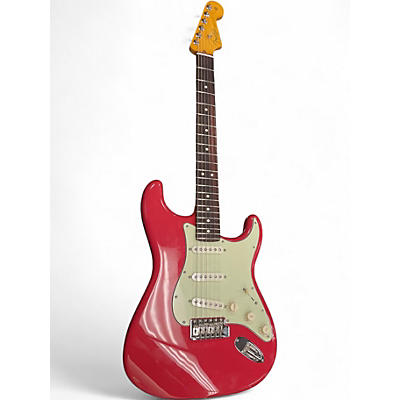 Used 2025 Fender American Professional Stratocaster SSS Fiesta Red Solid Body Electric Guitar