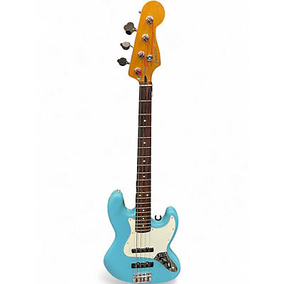 Used 2025 Fender Player II Jazz Bass Aqua Blue Electric Bass Guitar