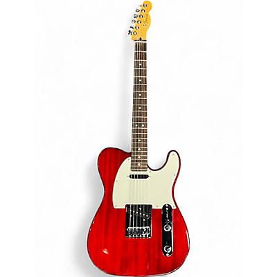 Used 2025 Fender Player II Telecaster Chambered Mahogany Crimson Red Trans Solid Body Electric Guitar