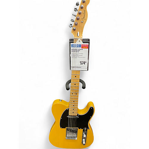 Used 2025 Fender Telecaster Yellow Solid Body Electric Guitar Yellow