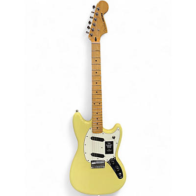 Used 2025 Fender player ii series mustang Hialeah Yellow Solid Body Electric Guitar