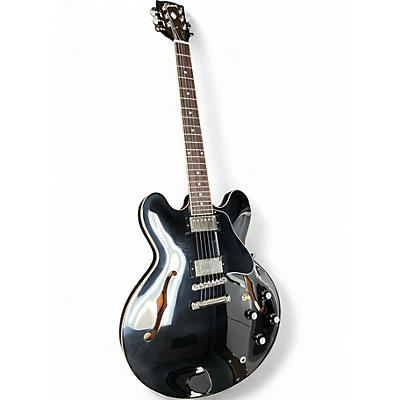 Used 2025 Gibson ES335 Black Hollow Body Electric Guitar