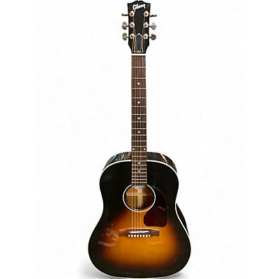 Used 2025 Gibson J45 Standard Vintage Sunburst Acoustic Electric Guitar