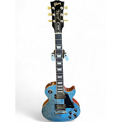 Used 2025 Gibson Les Paul Studio Figured Ocean Blue Solid Body Electric Guitar
