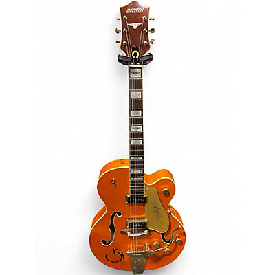 Used 2025 Gretsch Guitars G6120T Chet Atkins Signature Trans Orange Hollow Body Electric Guitar