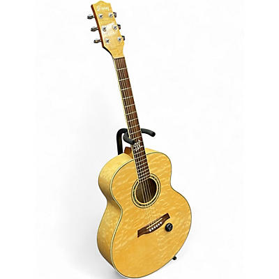 Used 2025 Ibanez EW20QM Trans Amber Acoustic Electric Guitar