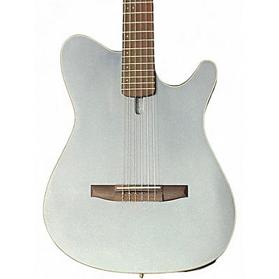Used 2025 Ibanez FRH10N Indigo Blue Metallic Classical Acoustic Electric Guitar