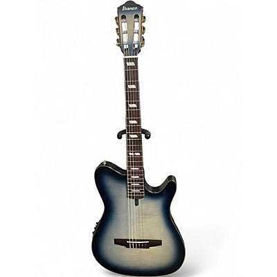 Used 2025 Ibanez FRH20FMN Cosmic Blue Sunburst Acoustic Electric Guitar