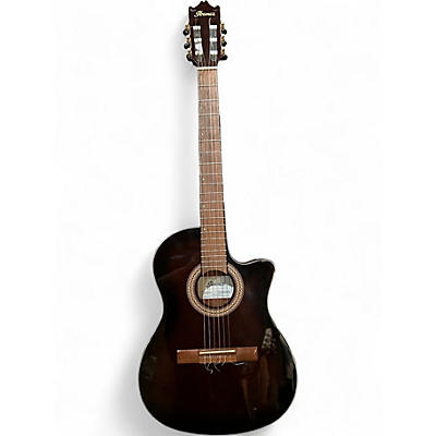 Used 2025 Ibanez GA35TCE Sunburst Classical Acoustic Electric Guitar