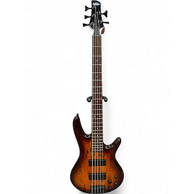 Used 2025 Ibanez GSR205 5 String Brown Burst Electric Bass Guitar