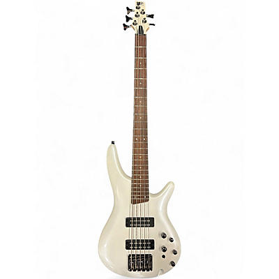 Used 2025 Ibanez SR305E  Pearl White Electric Bass Guitar