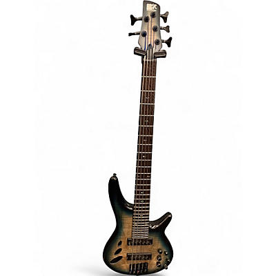 Used 2025 Ibanez SRD905 Blue Electric Bass Guitar