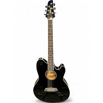 Used 2025 Ibanez TCY10E Talman Black Acoustic Electric Guitar