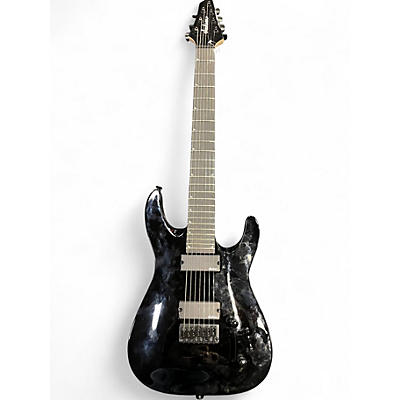 Used 2025 Jackson JS22-7 Dinky 7 String Black Solid Body Electric Guitar