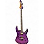 Used 2025 Leo Jaymes MONSOON Trans Purple Solid Body Electric Guitar Trans Purple