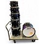 Used 2025 Ludwig 6 Piece Classic Maple hybrid black sparkle Drum Kit hybrid black sparkle