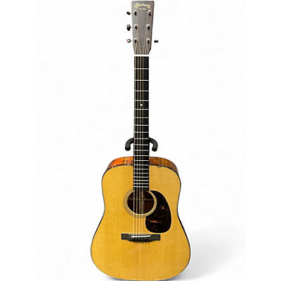 Used 2025 Martin D18 Natural Acoustic Guitar