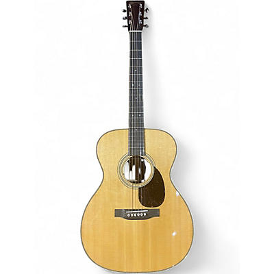 Used 2025 Martin om28e Natural Acoustic Electric Guitar