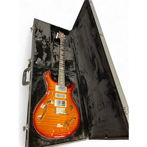 Used 2025 PRS Core Special SH 10 Top Dark Cherry Sunburst Hollow Body Electric Guitar Dark Cherry Sunburst