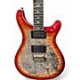 Used 2025 PRS SE Custom 24 08 GREY TO CHERRY FADE Solid Body Electric Guitar GREY TO CHERRY FADE