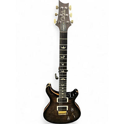 Used 2025 PRS Wood Library Custom 24 10 Top CHARCOL BURST Solid Body Electric Guitar
