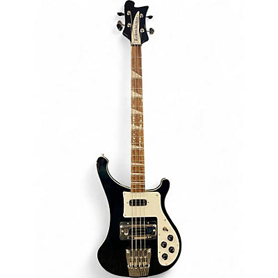 Used 2025 Rickenbacker 4003 Black and White Electric Bass Guitar