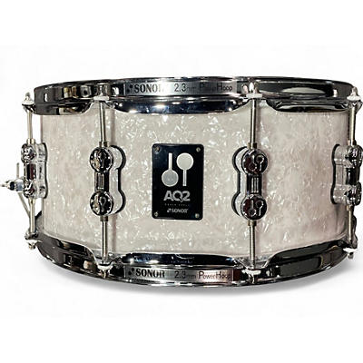 Used 2025 SONOR 14in AQ2 STUDIO WHITE MARINE PEARL Drum