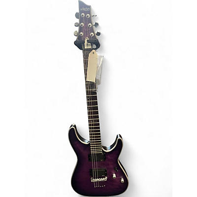 Used 2025 Schecter Guitar Research C1 Platinum royal purple Solid Body Electric Guitar
