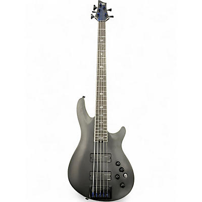 Used 2025 Schecter Guitar Research  SLS Elite-5 Evil Twin 5-String Satin Black Electric Bass Guitar
