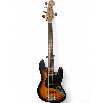 Used 2025 Squier Affinity Jazz Bass V 5 String 3 Color Sunburst Electric Bass Guitar