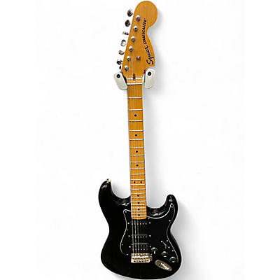 Used 2025 Squier Classic Vibe Stratocaster Black Solid Body Electric Guitar