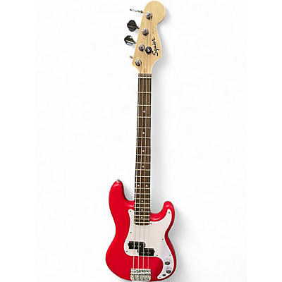 Used 2025 Squier Mini Precision Bass Dakota Red Electric Bass Guitar